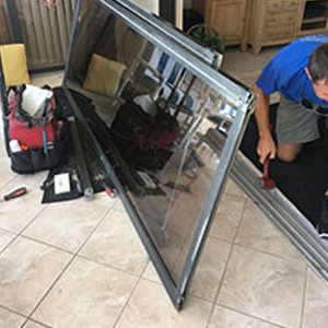 sliding glass door frame repair Sierra Madre